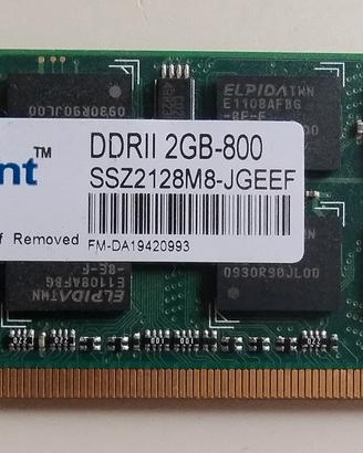 Ram SO-DIMM 2Gb DDR2 800 MHz (PC2-6400)