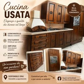 cucina in legno massello 