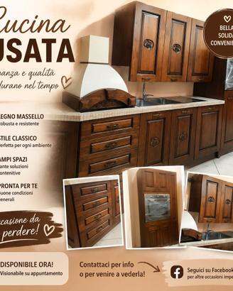cucina in legno massello 