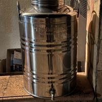 Fusto olio 50 Lt in acciaio inox