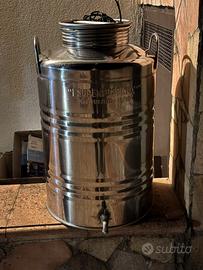 Fusto olio 50 Lt in acciaio inox