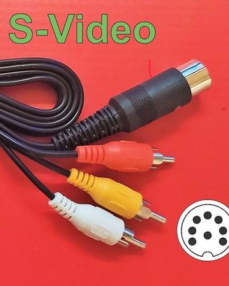 Cavo Commodore 64 128 16 Plus/4 8 pin DIN Y/C