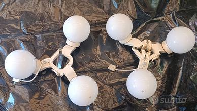 2 lampadari per ombrelloni 3 luci Gocci Summertime
