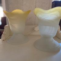 Coppia abat jour vetro