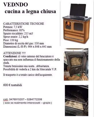 cucina a legna SOVRANA EASY 2.0