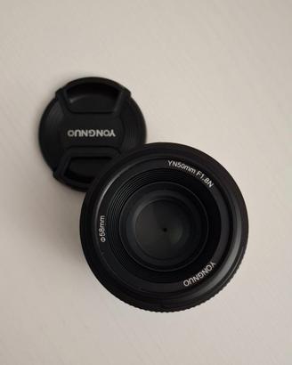 Lente autofocus Yongnuo YN50mm f1.8 Nikon (reflex)