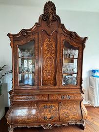 Vetrina credenza in stile barocco veneziano