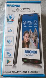Smartphone amico brondi s+, telefono per anziani