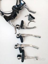 Freni mtb v-brake 2 coppie + coppia leve freno