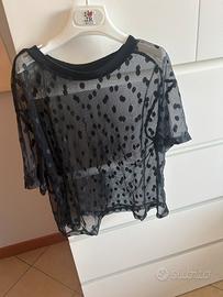 maglia nera trasparente
