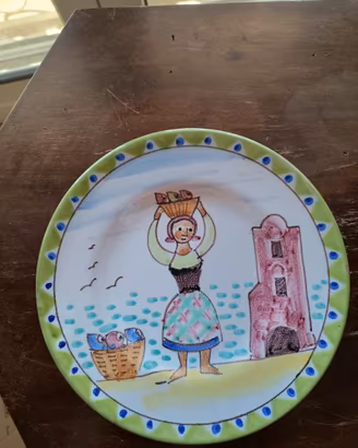Piatto decorativo Vietri Giovannino