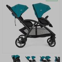 Passeggino joie gemellare doppio evalite duo capri
