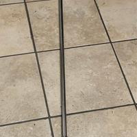 Binario/barra da cucina in acciaio c/ganci Nuovo