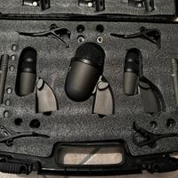 Set microfoni completo per batteria 9pz