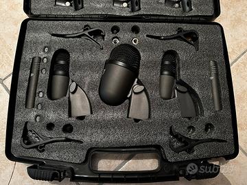 Set microfoni completo per batteria 9pz