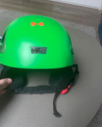 Casco POC da Sci verde con maschera da sci UVEX