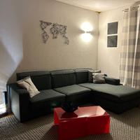 Divano Moderno Grigio con penisola contenitiva