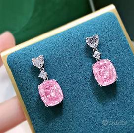 Orecchini Cuoricino con zirconi