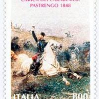 Francobollo Carica Carabinieri Pastrengo