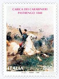 Francobollo Carica Carabinieri Pastrengo