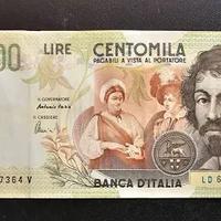 BANCONOTA DA LIRE 100000 CARAVAGGIO