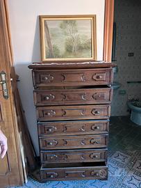 Cassettiera antica in legno
