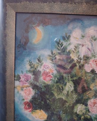 Quadro riproduzione Chagall, toni di blu 