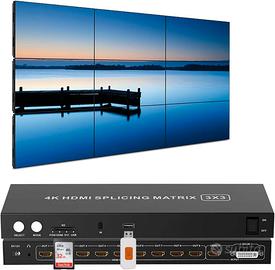 Controller Video Wall HDMI 3x3 4K Input