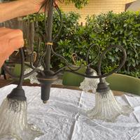 Lampadario arte povera