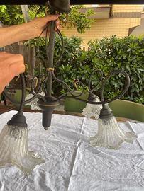 Lampadario arte povera