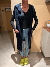 Mega Cardigan in lana con cappuccio