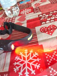 torcia frontale con sensore