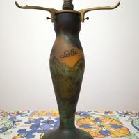 Base di lampada in vetro Émile Gallé