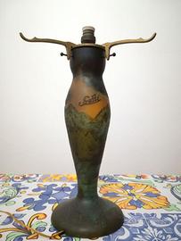 Base di lampada in vetro Émile Gallé
