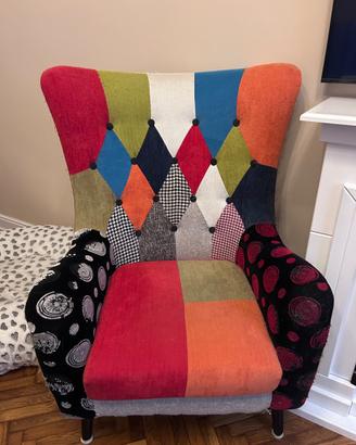 Poltrona patchwork