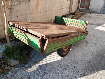 Carrello rimorchio non omologato x auto trattore