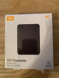 Hard Drive WD Elements 4tb nuovo