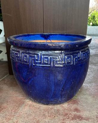 Grande vaso in terracotta smaltata