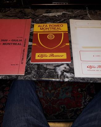 ALFA ROMEO MONTREAL libretto uso manutenzione