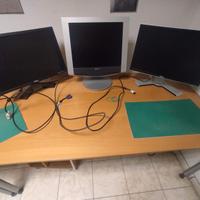 3 SCHERMI COMPUTER E STAMPANTE BN - COLORI