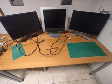 3 SCHERMI COMPUTER E STAMPANTE BN - COLORI