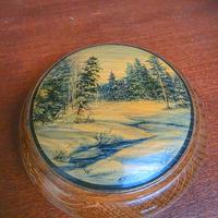 Scatolina in legno dipinta