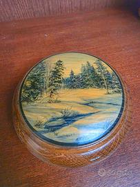 Scatolina in legno dipinta