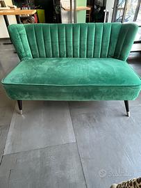 Divanetto 2 posti verde scuro – ottime cond