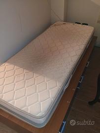 letto singolo con ruote