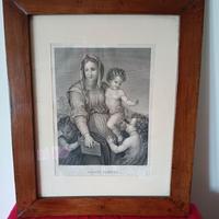 Da Andrea del Sarto, stampa antica in cornice
