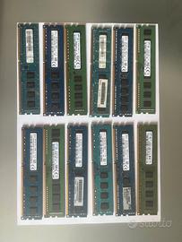 RAM PC3 4gb 29 pezzi