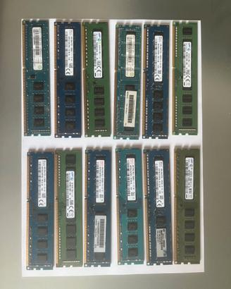 RAM PC3 4gb 29 pezzi