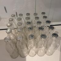 25 bottiglie di vetro da 1 l