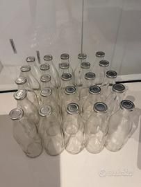 25 bottiglie di vetro da 1 l